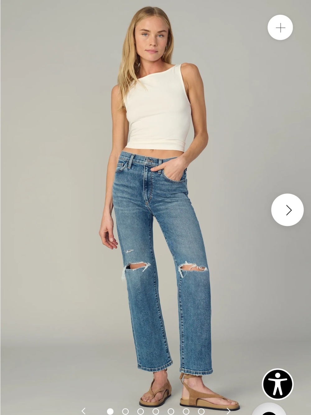 Joe's Jeans The Blake High Rise Wide Leg Crop